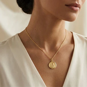 Colgante de Oro Miel 18kt San Benito  16mm