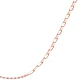 Collar de Plata Esterlina 925 Eslabones Rose Revestido en Oro 18kt - Miniatura 2