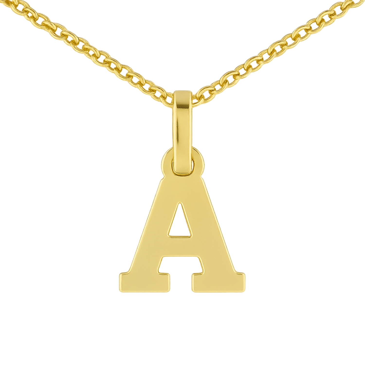 Colgante Oro 18kt Letra A 3