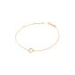 Pulsera de Oro Amarillo 18kt Letras D con Diamantes 7Pts - Miniatura 1