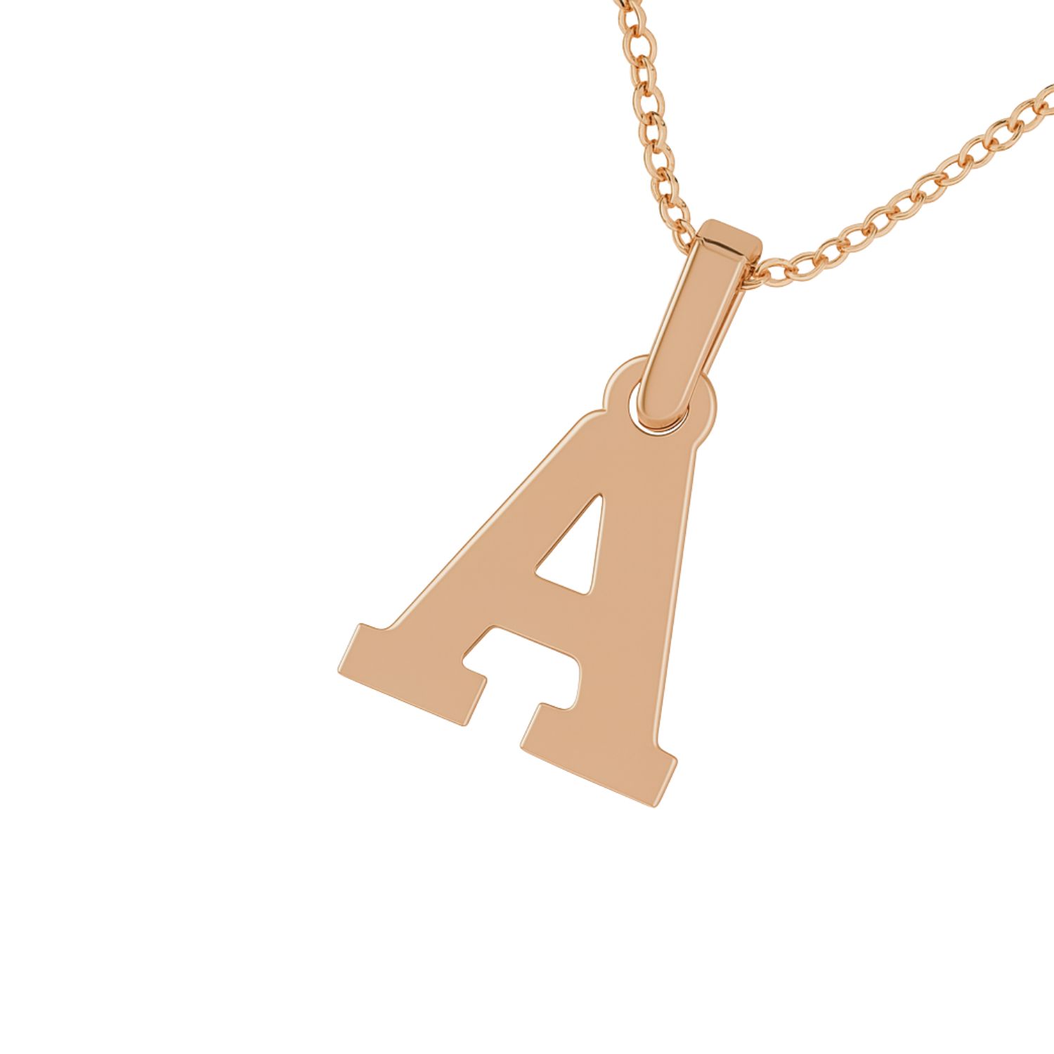 Colgante Oro 18kt Letra A 8