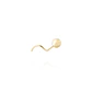 Aro de Oro 18kt Piercing Bolita - Miniatura 2