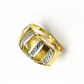 Anillo Oro Amarillo 18kt Prisma Bicolor - Miniatura 2