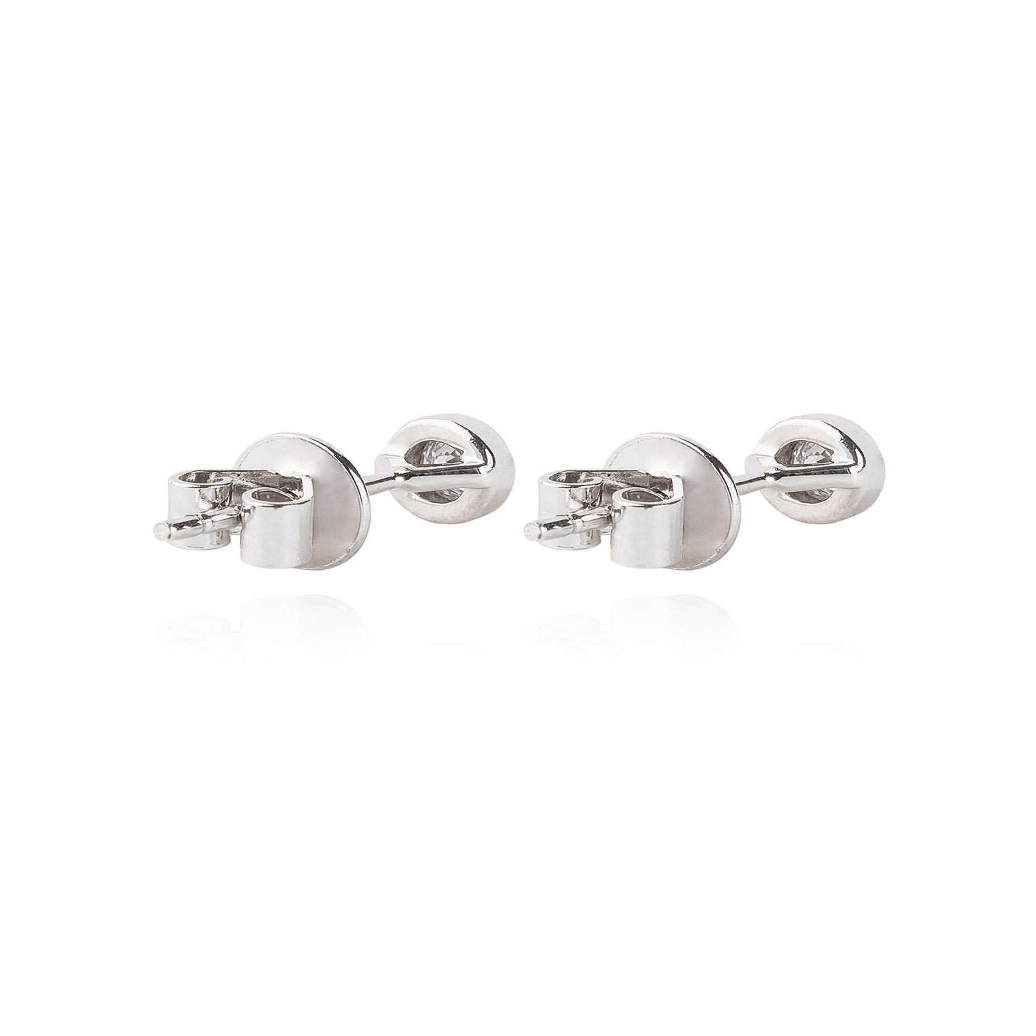 Aros de Oro 18kt con Diamantes Punto de Luz 15pts total SI/H 2