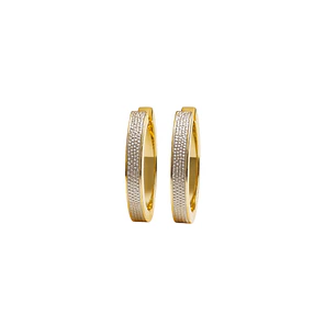 Aros Oro 18kt  Argolla Bicolor