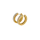 Aros Oro 18kt  Argolla Bicolor - Miniatura 2