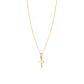 Colgante de Oro 14kt Cruz Tubo Pequeña - Miniatura 3