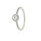 Anillo de Plata Esterlina 925 Solitario Riel Circon - Miniatura 1
