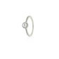 Anillo de Plata Esterlina 925 Solitario Riel Circon - Miniatura 3