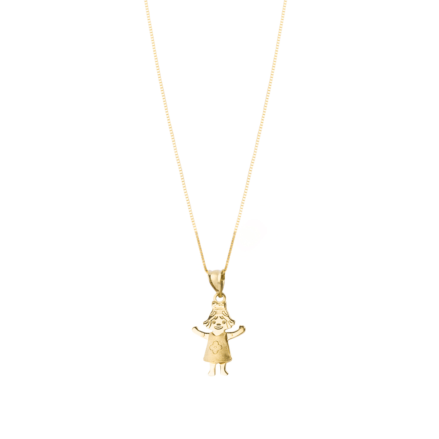 Colgante de Oro 18kt Niña Vestido 3