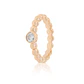 Anillo de Plata Esterlina 925 Pelotitas Circon Rose - Miniatura 1