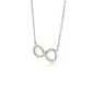 Collar Oro Blanco 18kt 0,33ct Diamantes infinito - Miniatura 2