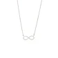 Collar Oro Blanco 18kt 0,33ct Diamantes infinito - Miniatura 3