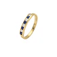 Anillo Oro Miel 18kt Armonía con Zafiros y Circonitas - Miniatura 1