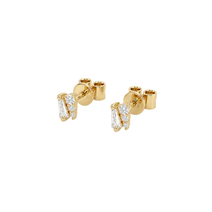 Aros Oro Amarillo 18kt Diamantes 8Pts