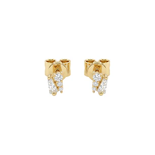 Aros Oro Amarillo 18kt Diamantes 8Pts