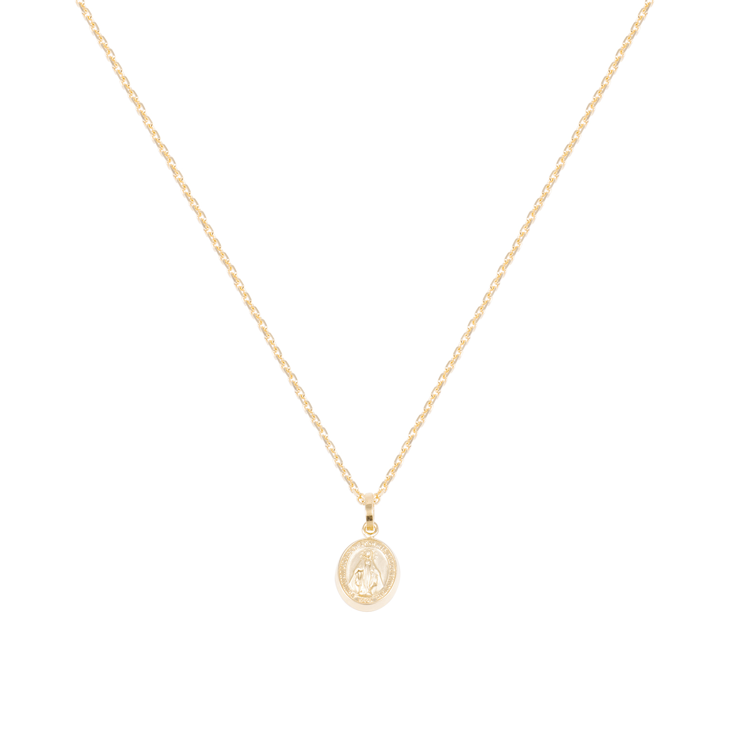 Colgante Oro Amarillo 18kt Medalla Milagrosa 10mm 4