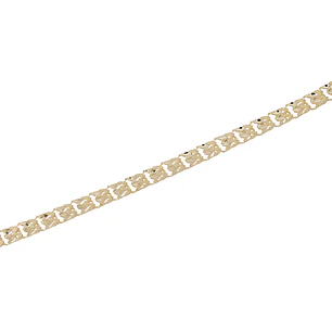 Pulsera de Oro 18kt Corazones Unidos