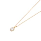 Colgante de Oro 18kt Circón 6MM - Miniatura 2