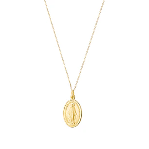 Colgante de Oro 18kt Virgen Milagrosa 25x20mm