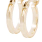 Aros de Oro 18kt Argollas Tipo Biselada de 5mm - Miniatura 2