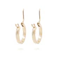 Aros de Oro 18kt Argollas Tipo Biselada de 5mm - Miniatura 3