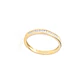 Anillo de Oro 18kt con Diamantes de 10 Pts Riel Corte Brillante SI/H - Miniatura 2