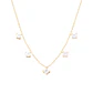 Collar de Plata Esterlina 925 Choker Circones Colgantes Revestido en Oro 18kt - Miniatura 2