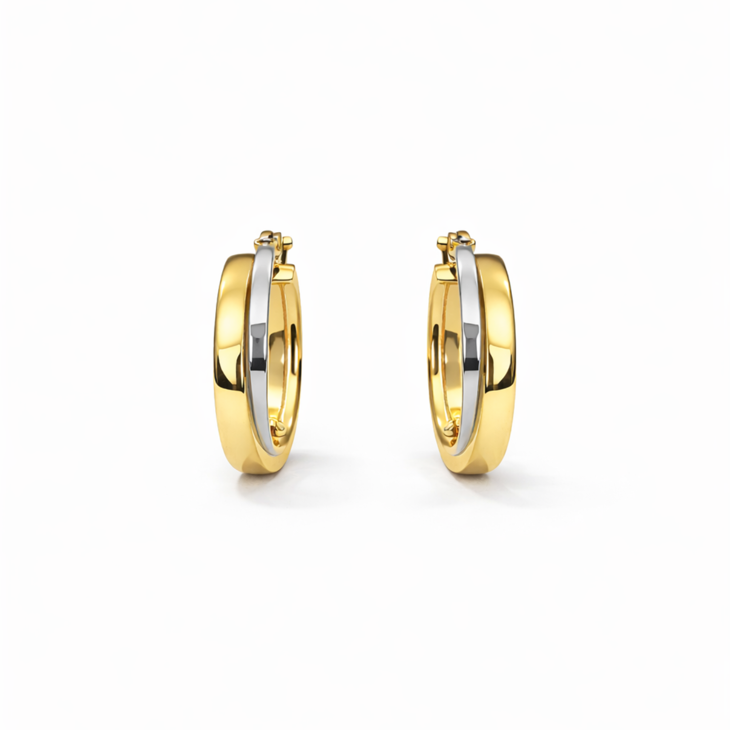 Aros Oro Bicolor 18kt Argollas Bicolor 1