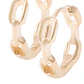 Aros Revestidos en Oro 18kt Argollas Cadena - Miniatura 2