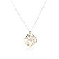 Collar de Plata Esterlina 925 Rombos Rose Revestido en Oro 18kt - Miniatura 1
