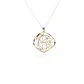Collar de Plata Esterlina 925 Rombos Rose Revestido en Oro 18kt - Miniatura 2