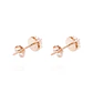 Aros Oro Miel 18kt Chatón 5mm - Miniatura 3