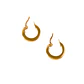 Aros de Oro 18kt Argollas Plana 10mm Gruesa - Miniatura 3