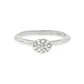 Anillo de Plata Esterlina 925 Boton Circon - Miniatura 3