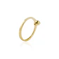 Anillo Compromiso de Oro 18Kt Roseta 7 Circonitas - Miniatura 2