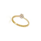 Anillo Compromiso de Oro 18Kt Roseta 7 Circonitas - Miniatura 3