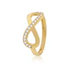 Anillo de Oro 18kt Infinito con Circon - Miniatura 1