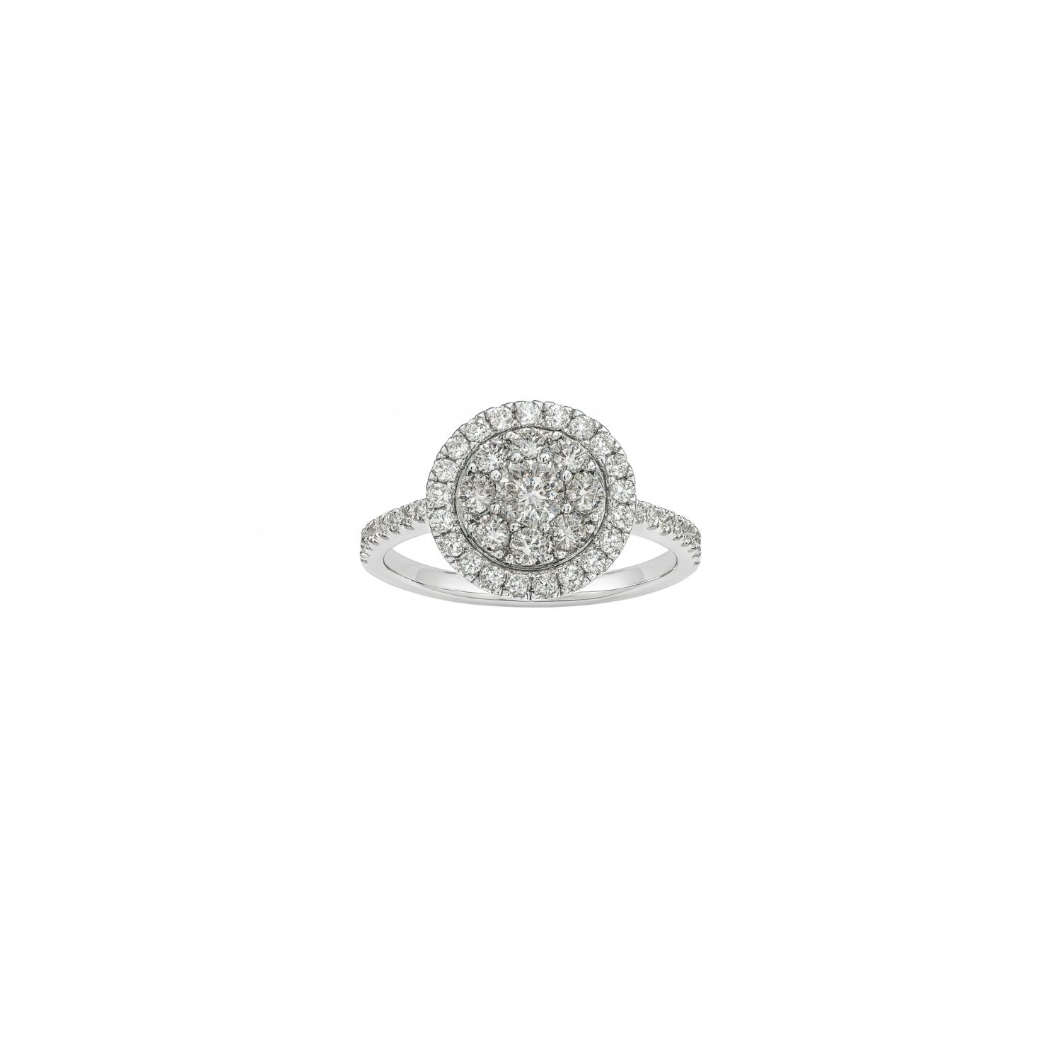 Anillo de Oro Blanco 18kt con Diamantes de 65 Puntos Totales Corte Brillante SI/H - By Danielle Costantini 1