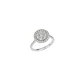Anillo de Oro Blanco 18kt con Diamantes de 65 Puntos Totales Corte Brillante SI/H - By Danielle Costantini - Miniatura 3