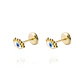 Aros de Oro 18kt Modelo de Ojo Turco - Miniatura 1