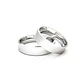 Par Argollas Matrimonio de Platino Tubo ErgoFit Sagres de 5,0mm - Miniatura 2
