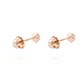 Aros Oro Miel 18kt Circón 2,5mm - Miniatura 3