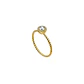 Anillo Oro Amarillo 14kt Trenzado Roseta Circonita - Miniatura 1