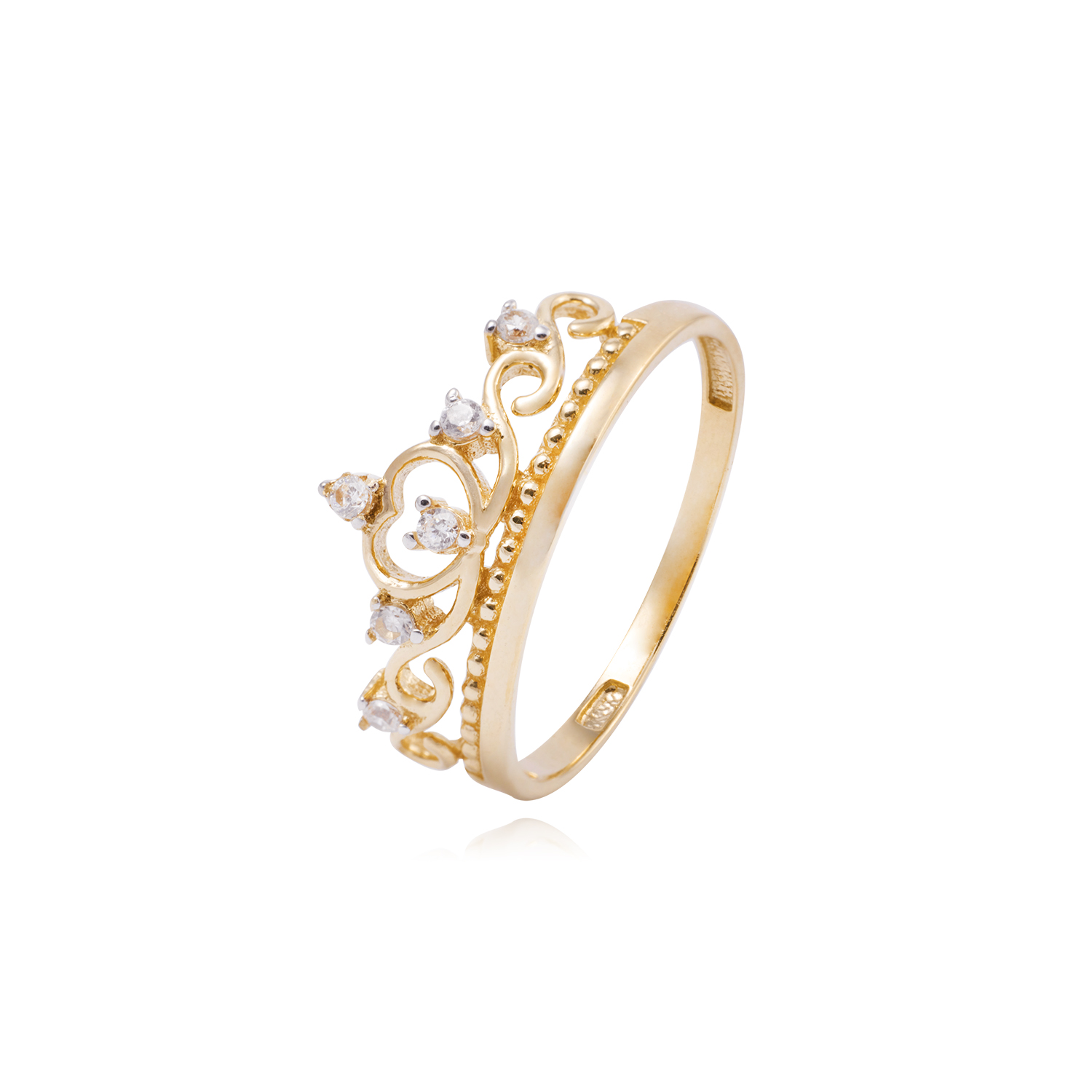 Anillo de Oro 18kt Tiara 6 Circonita 1