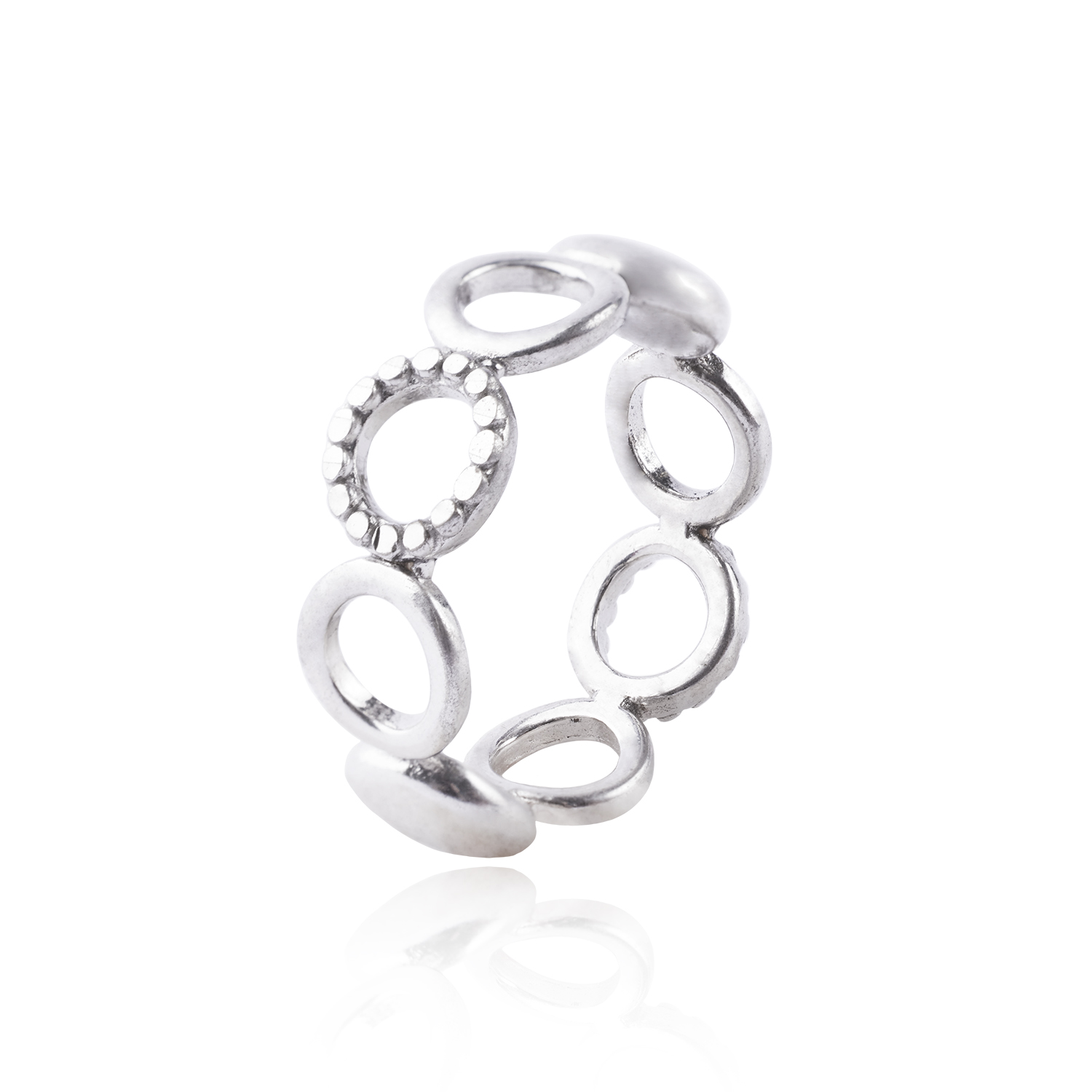 Anillo de Plata Esterlina 925 Circulo Ring 1