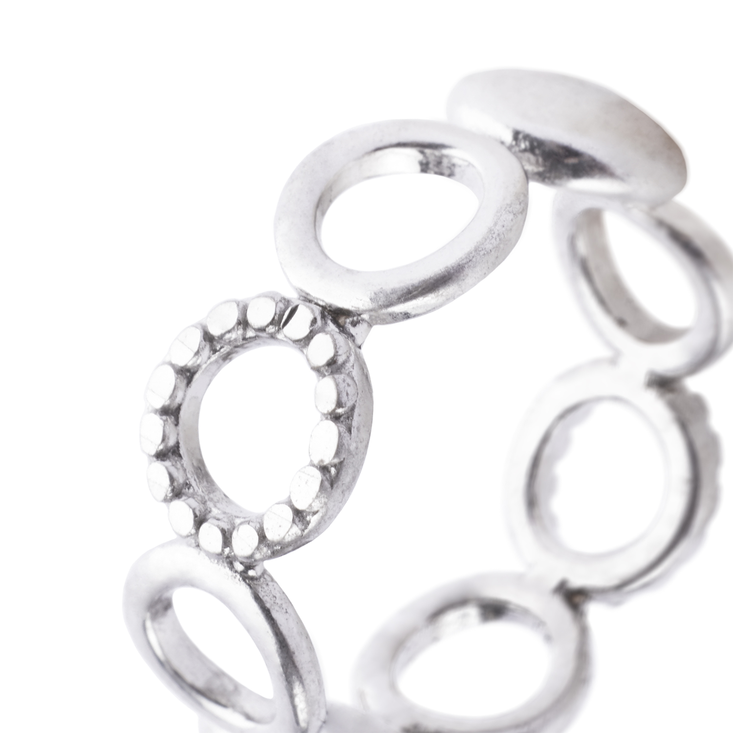 Anillo de Plata Esterlina 925 Circulo Ring 2