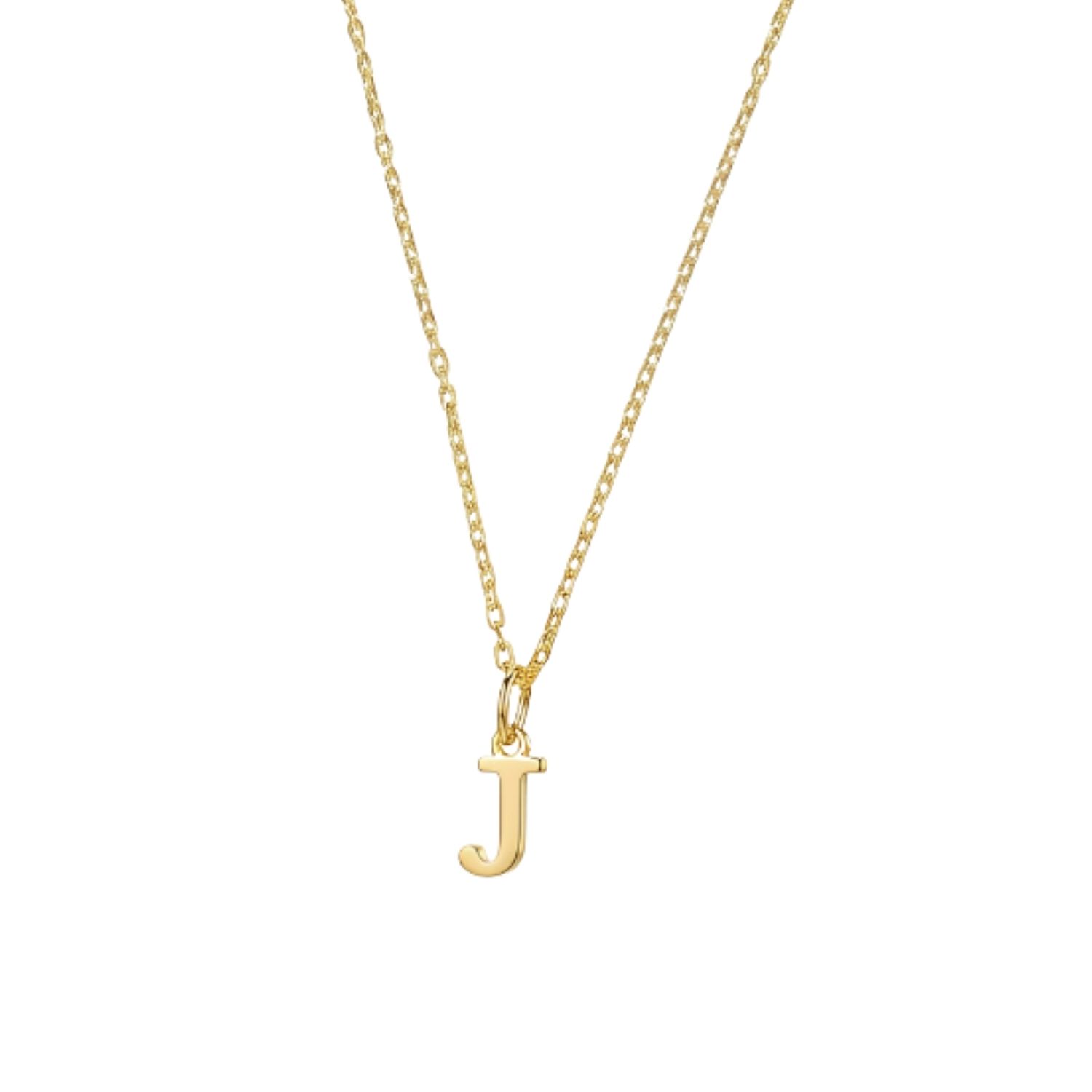 Colgante Inicial J Encanto Oro Miel 18kt 2