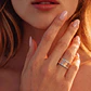 Anillo Oro Rosado 18kt Modelo Vetuz 16 Diamantes 2pts - Miniatura 3