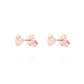 Aros Oro Miel 18kt  Corazón - Miniatura 1